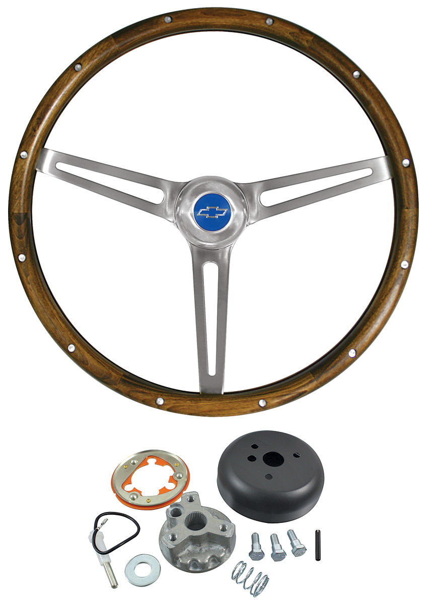 196768 El Camino Steering Wheel Kits, Walnut Wood, by Grant for years 1967, 1968
