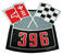 Photo of Air Cleaner Decals Crossed Flags    396 for 1970 Chevelle