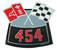 Photo of Air Cleaner Decals Crossed Flags    454 for 1970 Chevelle