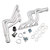 Photo of Headers High-Performance  396-502AC POWER STEERING AT MANUAL FLOOR ONLY 1-34 TUBES 3 COLLECTOR  Elite 1 6 45 208 for 1970 Chevelle