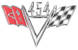 Photo of V-Flags Emblems Custom    454 for 1970 Chevelle