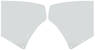 Photo of Glass Quarter Window  CONVERTIBLE  green for 1970 Chevelle