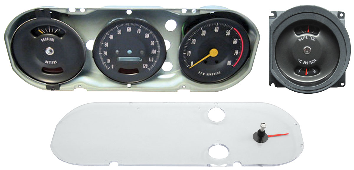1966 GTO Gauge Cluster Assembly, Premium GTO Rally Gauge @ OPGI.com