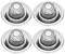 Photo of Wheel Plastic Center Cap  Dish Rally    4-piece plastic for 1970 Chevelle