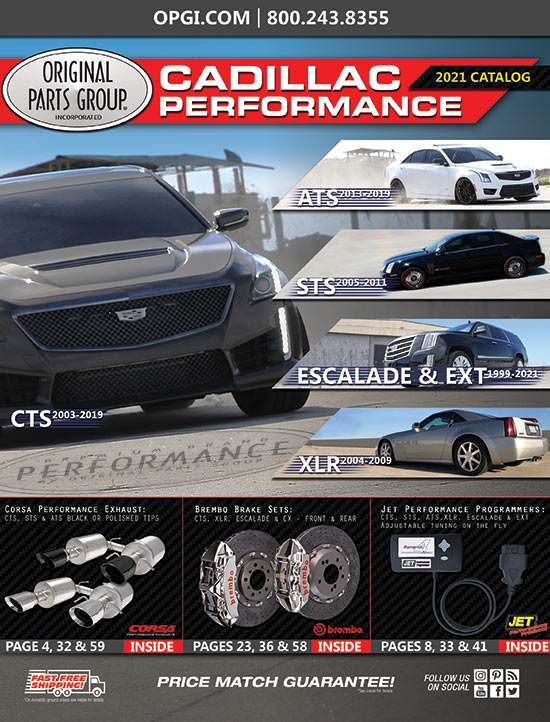 Cadillac CTS, ATS, STS, XLR, Escalade & EXT OEM & High Performance Parts Catalog