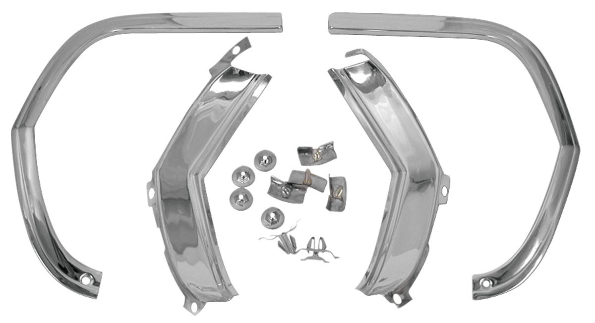RESTOPARTS Fender Eyebrow Moldings, 1965 Chevelle & El Camino Fits 1965