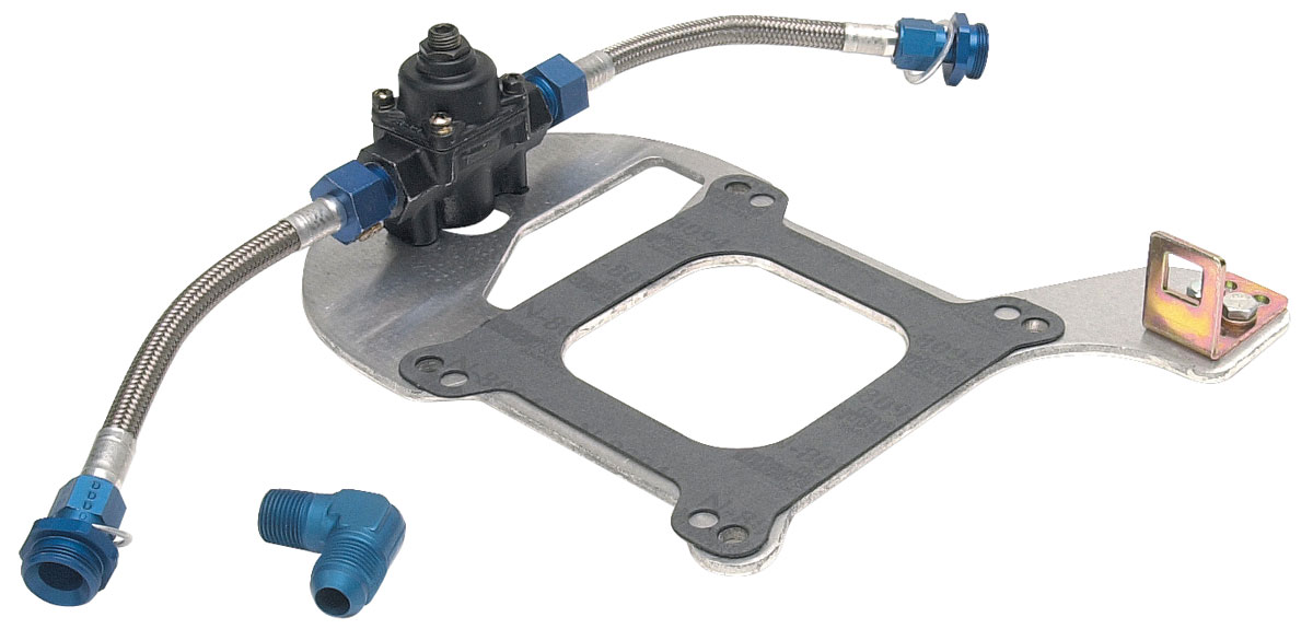 Edelbrock GTO Fuel Pressure Regulator Kit single regulator, dual outlet