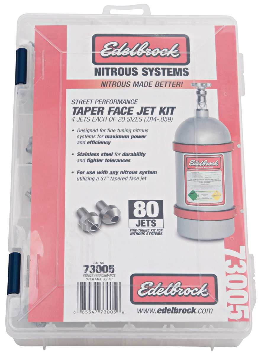 Edelbrock Nitrous Tuner Jet Kits street (80 jets, 4 ea. of 20 sizes