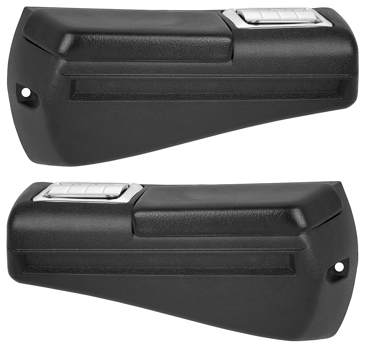 RESTOPARTS Chevelle Armrest Bases, Plastic InjectionMolded Rear Coupe