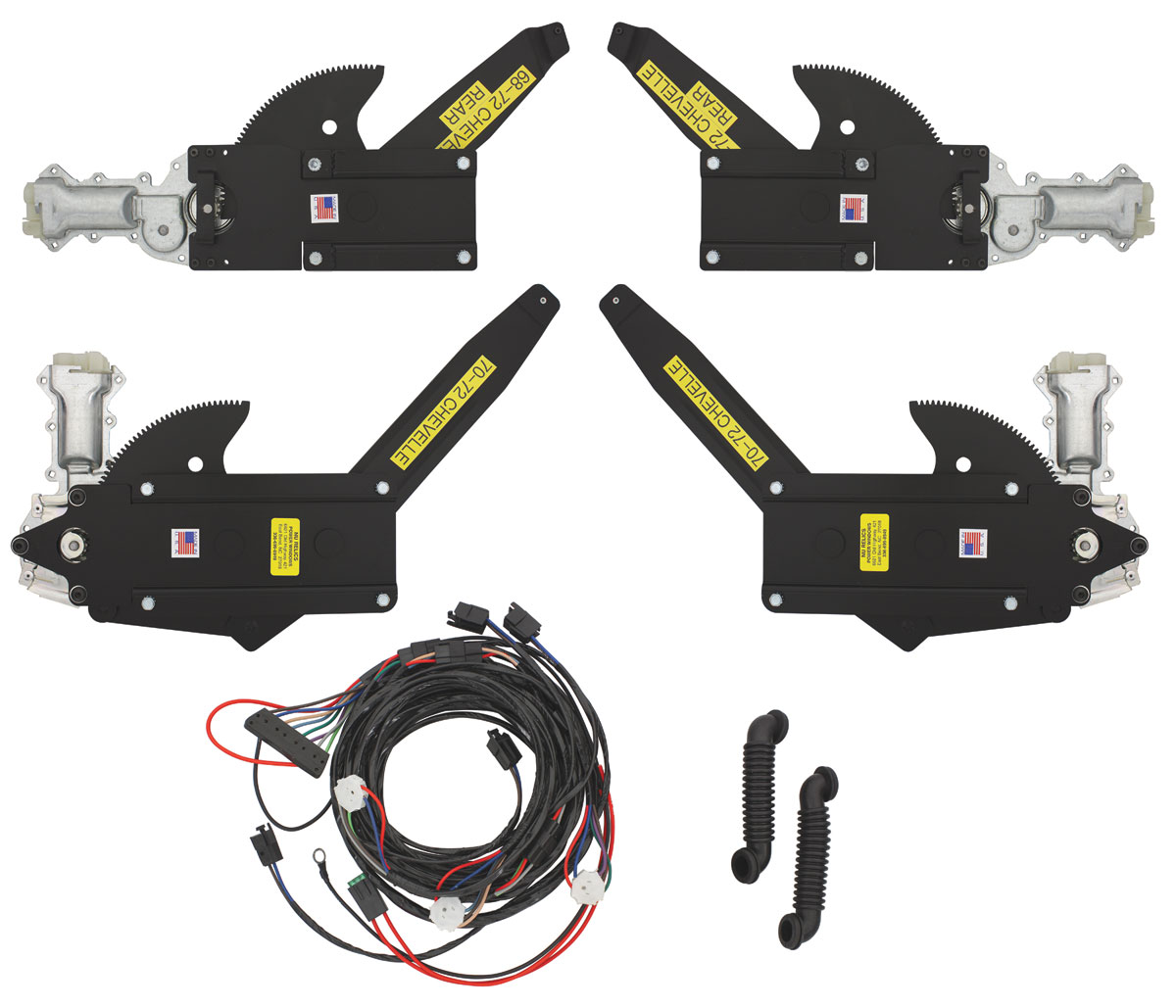 NuRelics Chevelle Power Window Kit (Front & Rear Window) coupe