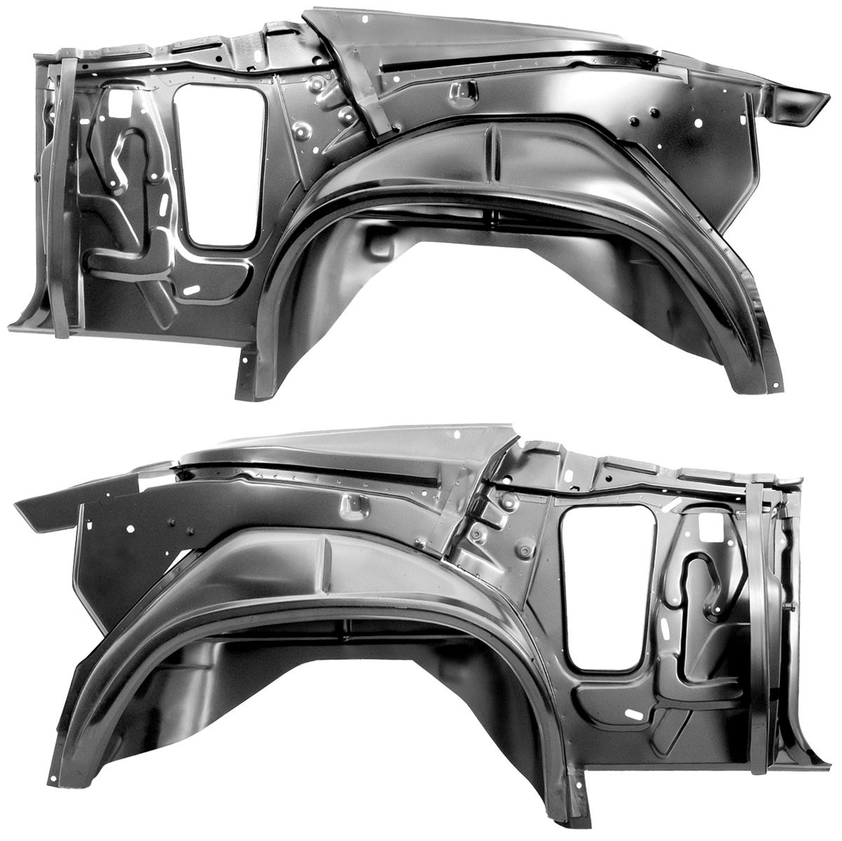 RESTOPARTS 197072 Chevelle Quarter Panel Assembly, Inner Convertible