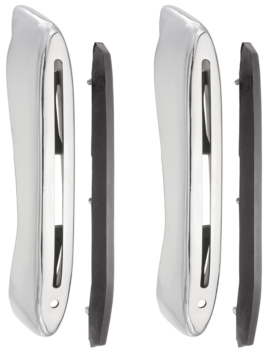 197172 Bumper Guards (Chevelle) w/Rubber Inserts (Rear)