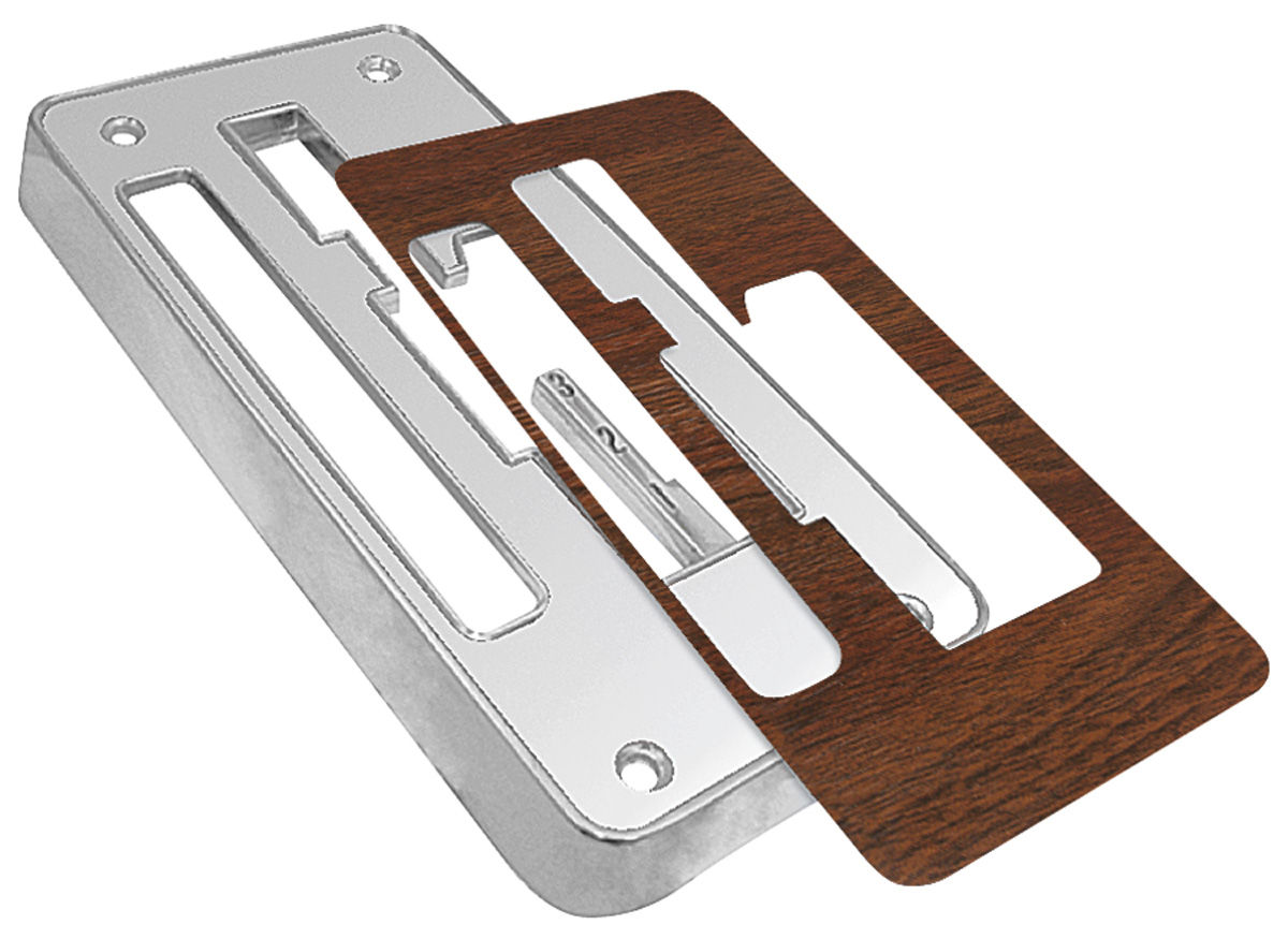 1968 GTO Shifter Bezel, Hurst Dual Gate