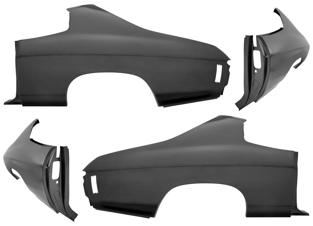 RESTOPARTS Quarter Panels Complete, 197072 Chevelle Coupe