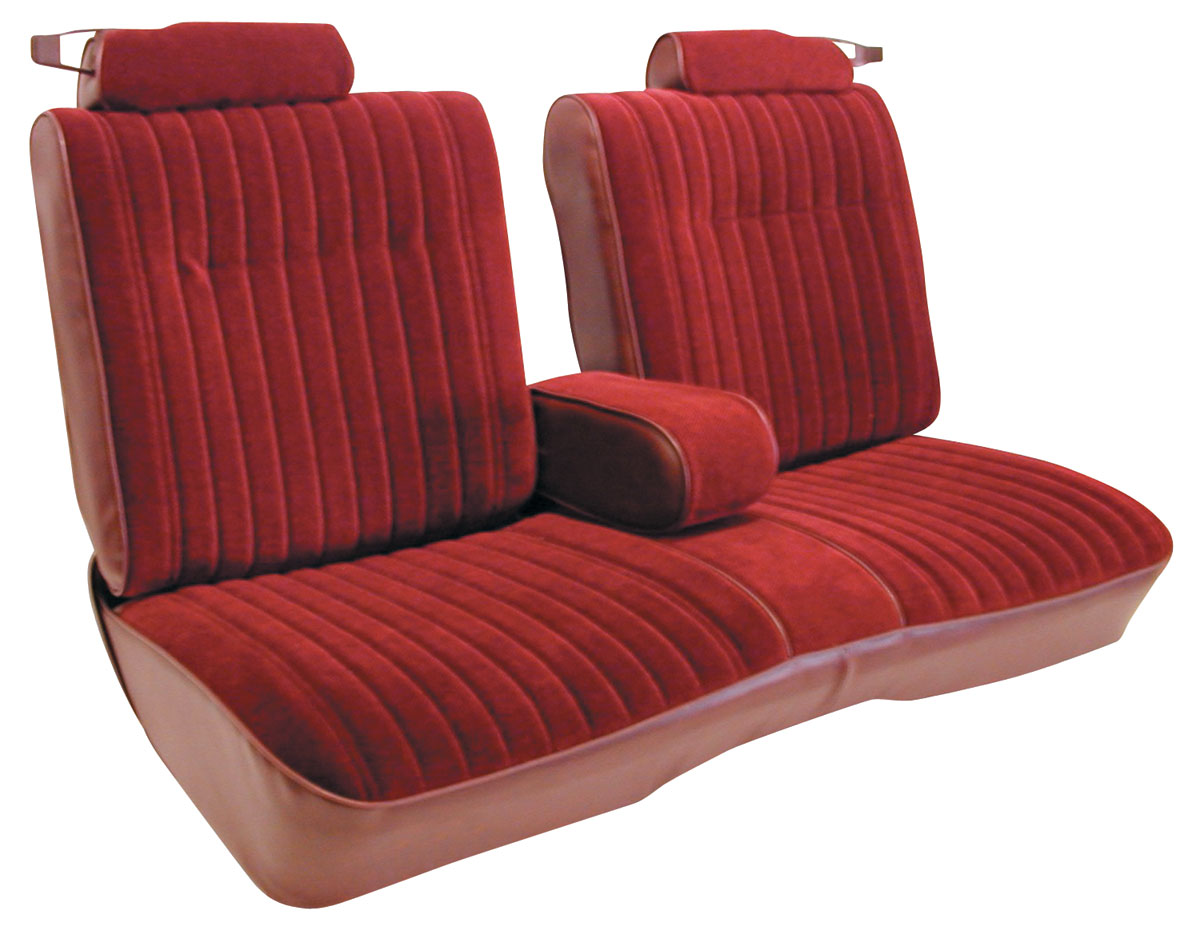 Seat Upholstery, Notchback Bench Seat with FoldDown Center Armrest El