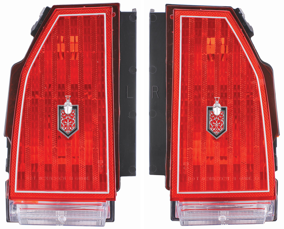 Tail Light Assemblies, Monte Carlo Non-Ss w/emblem Fits 