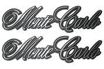 Photo represents subcategory: Exterior Emblems for 1981 Monte Carlo