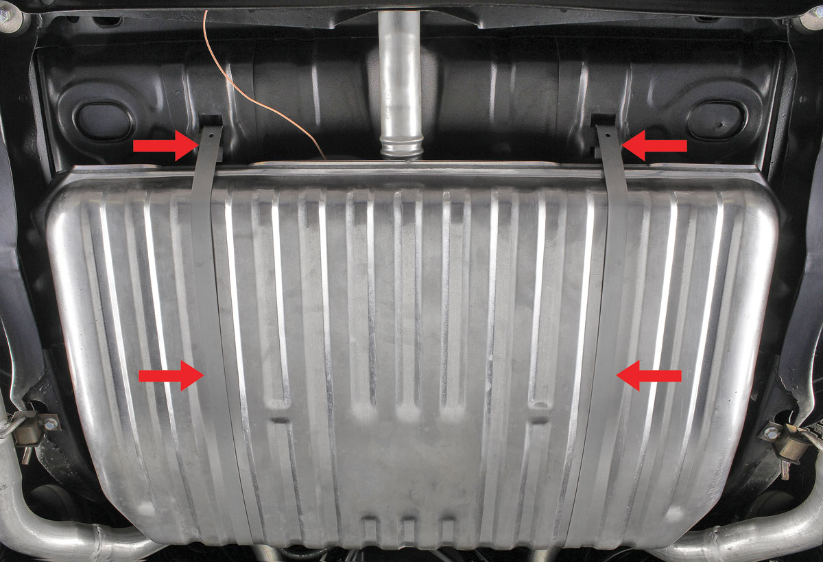 RESTOPARTS GTO Fuel Tank Mounting Strap, Steel Galvanized Steel Fits