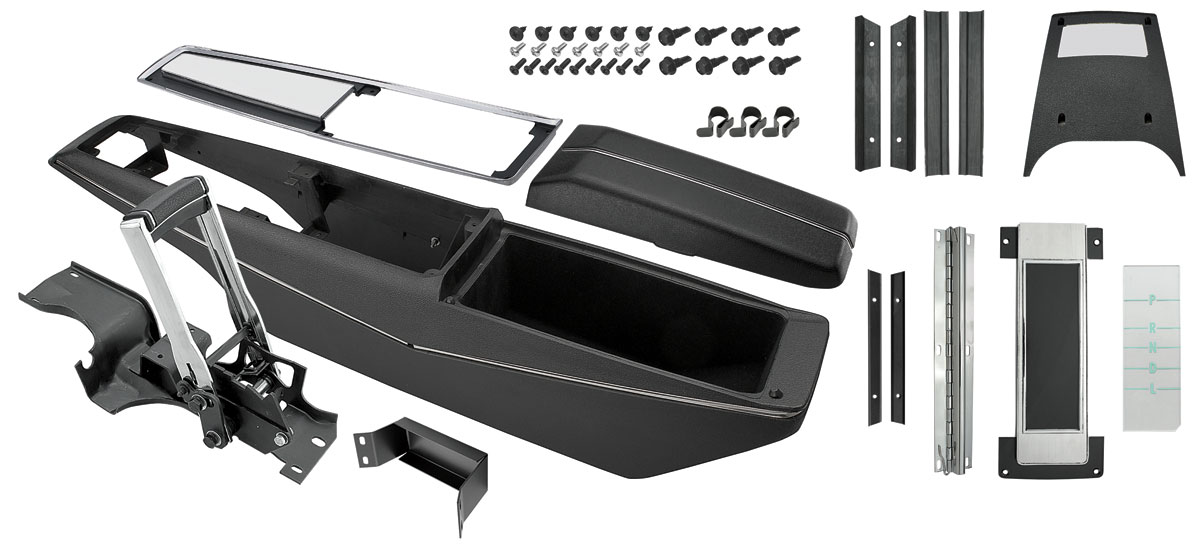 RESTOPARTS Chevelle Console Kits, Powerglide Center complete w/shifter