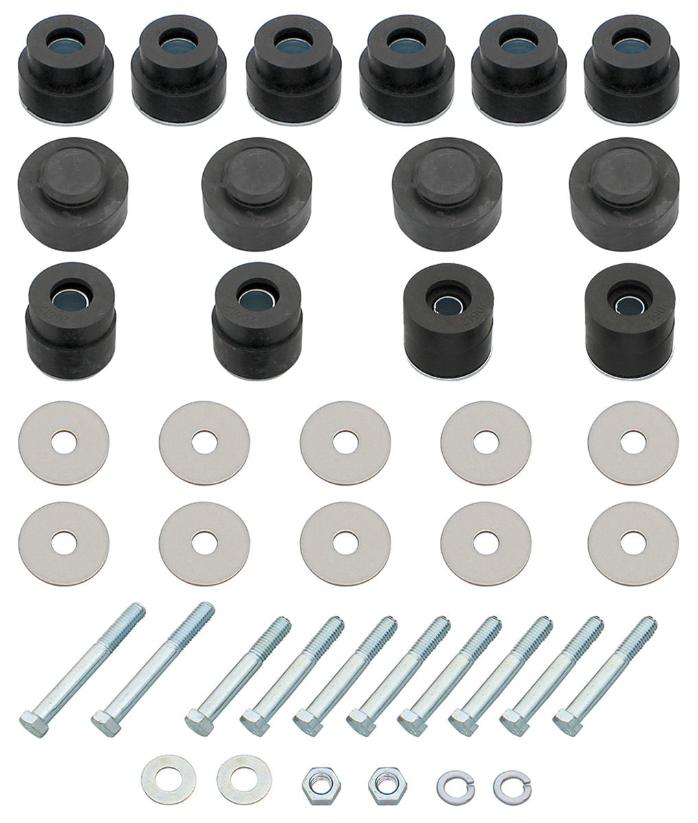 RESTOPARTS Body Bushing Kits, Complete Coupe/El Camino w/hardware Fits