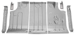 Trunk Floor Pan, 1964-67 Chevelle, LH/RH/Center & Braces, 7-pc. Kit