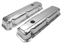 Valve Covers, TransDapt, 1968-81 Buick 350, Chrome Smooth Top