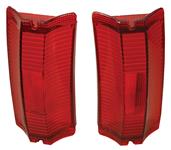 Lens, Tail Lamp, 1965 El Camino/Wagon, Red