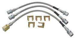 Brake Hoses, Disc, 1966-67 A-Body w/Single Piston Calipers, Stainless Steel