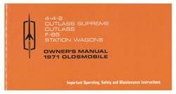 Owners Manual, 1971 Oldsmobile