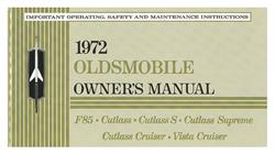 Owners Manual, 1972 Oldsmobile