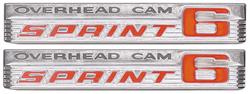 Emblem, Fender, 1966 LeMans & Tempest, Overhead Cam Sprint 6, Pair