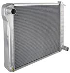 Aluminum Radiator, 1964-65 Skylark, V8, 2-Row, 15.5" x 24.75", Driver Filler