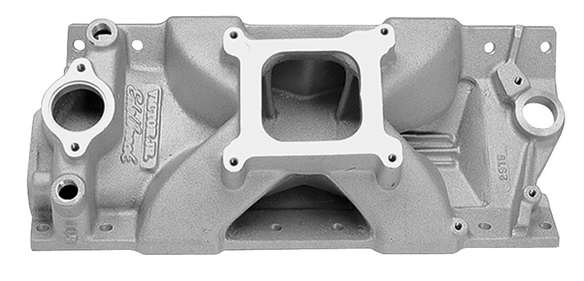 Intake Manifold, Edelbrock, Victor Jr, SB Chevy, Square Bore
