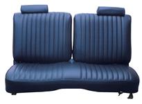 Seat Upholstery, Cloth, 1978-80 El Camino, Ft Split Bench, 10 Vert Pleats No Arm