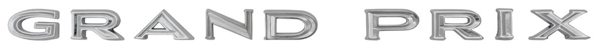 Emblem, Fender, 1966 Grand Prix Letters @ OPGI.com