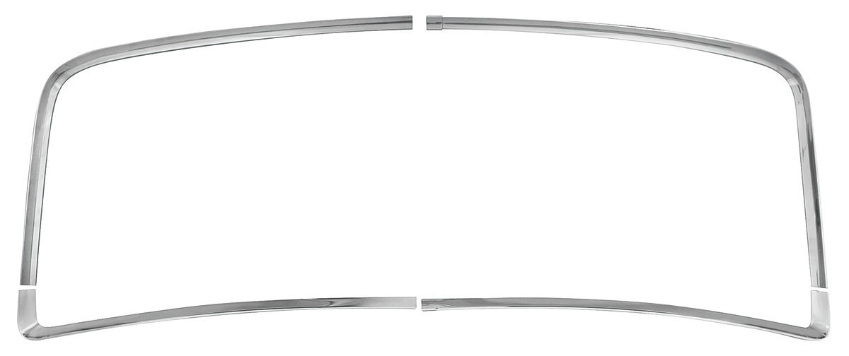 RESTOPARTS Molding Set, Rear Window Reveal, 196667 Chevelle, Cutlass
