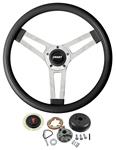 Steering Wheel Kit, Grant Classic 5, 1964-66 Bonn/Cat/GP, Black