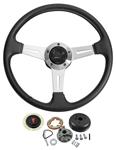 Steering Wheel Kit, Grant Elite GT, 1969-77 Pontiac, w/ Standard Column, Black