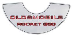 Decal, Air Cleaner, 1969-72 Cutlass, Rocket 350, 2bbl, Small