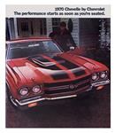 Sales Brochure, Full Color, 1970 Chevelle