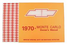 Owners Manual, 1970 Monte Carlo