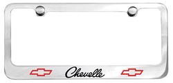 License Plate Frame, Designer, 1968-69 Chevelle Script w/ Bowtie