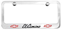License Plate Frame, Designer, 1965 El Camino Script w/ Bowtie