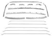 Headliner Retaining Strip & Bow Set, 1968-72 Chevelle Coupe, 16pc