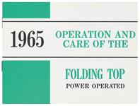 Operation Manual, Convertible Top, 1961 Bonneville/Catalina