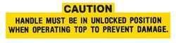 Decal, Convertible Top Caution, 1970-73 Bonneville & Catalina & GTO