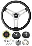Steering Wheel Kit, Grant Classic 5, Chevrolet, Black w/ Red Bowtie Cap