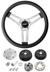 Steering Wheel Kit, Grant Classic 5, Chevrolet w/Billet Bowtie Cap