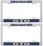 License Plate Frame, 1970 GTO