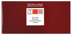 Owners Manual, 1972 Bonneville & Catalina